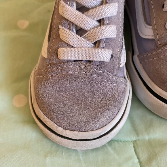 Vans Light Purple Old Skool Velcro Sneakers Toddler size 5 - Picture 6 of 16